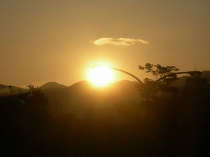 沈む夕日 